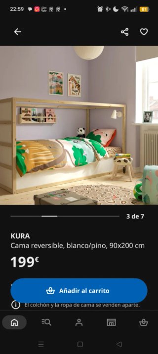Litera madera IKEA