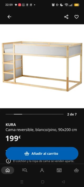 Litera madera IKEA