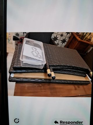 Mesa baja DERRY de exterior ratán