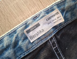 Pantalón vaquero mujer bicolor