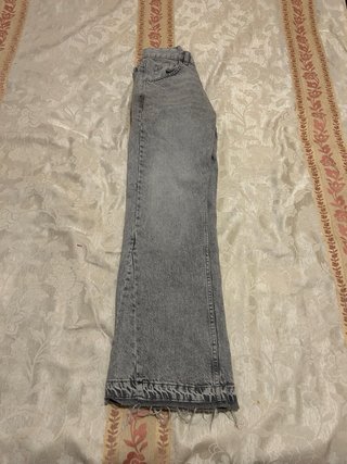 Pantalón vaquero flared jeans gris