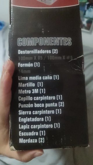 Maletín de herramientas profesional 15 piezas
