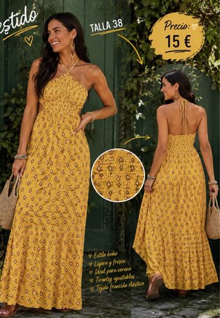 Vestido verde ajustado con botones Talla L