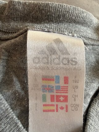 Camiseta Adidas Gris Talla L