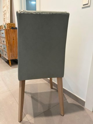 Juego de 6 Sillas Comedor Polipiel y Madera