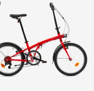 Bicicleta Plegable Roja