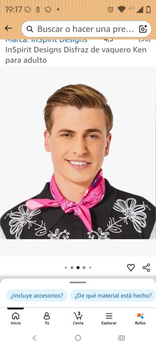 Disfraz Vaquero Ken InSpirit Designs Talla Única
