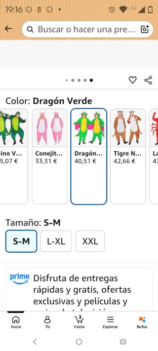 Disfraz Dragón W WIDMANN