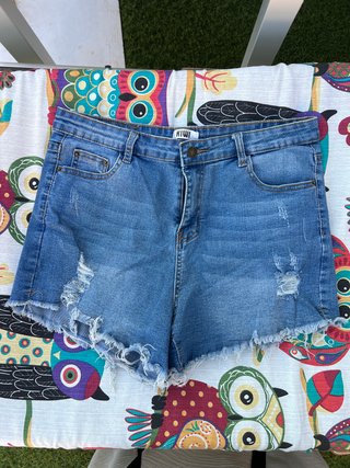 Shorts vaqueros desgastados XL