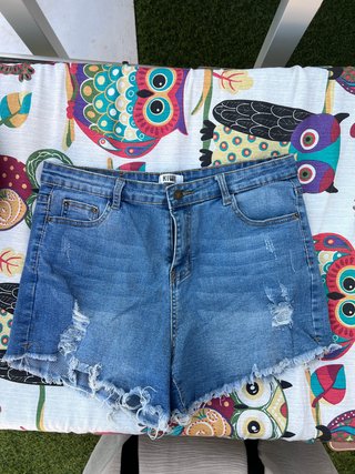 Shorts vaqueros desgastados XL