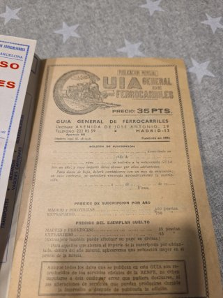 Guía General Ferrocarriles 1965