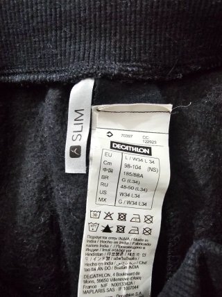 Jogger Deportivo Negro Domyos Talla L