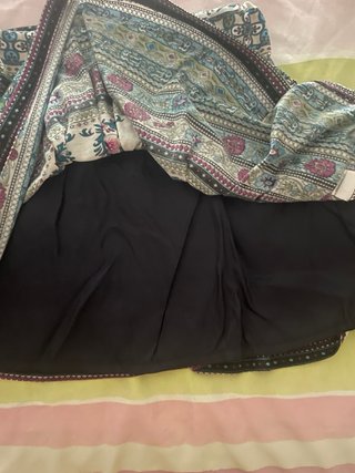 Falda estampada multicolor