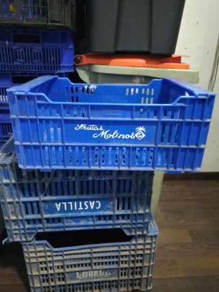 Cajas de fruta de plástico