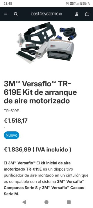 3M Versaflo TR-602E Kit Motorizado