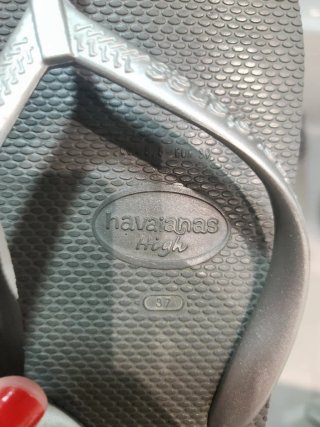 Havaianas plateadas plataformas