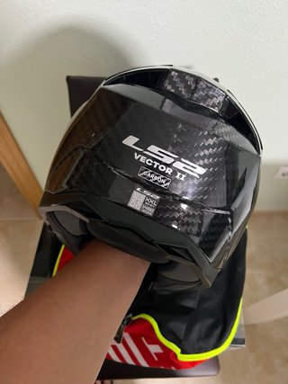 Casco LS2 Vector 2 Carbon Brillante Talla XXL