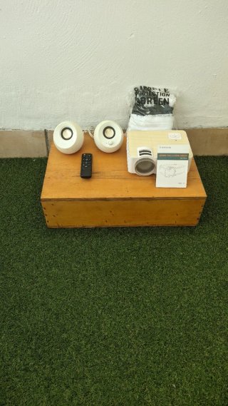 Proyector Top Vision T6 + Altavoces + Lona