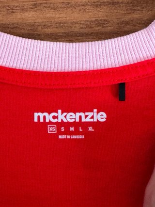 Camiseta McKenzie Roja y Rosa Talla S