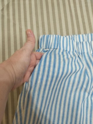 Pantalón largo Shein rayas azul talla XXL