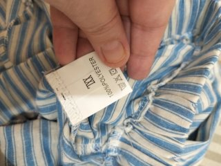 Pantalón largo Shein rayas azul talla XXL