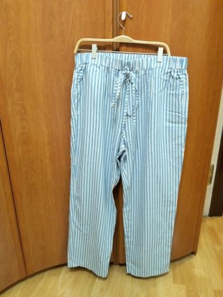 Pantalón largo Shein rayas azul talla XXL