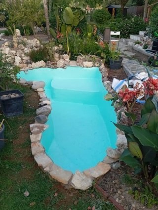 Revestimiento poliéster piscinas/balsas
