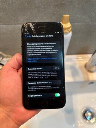 iPhone 8 Nero batteria 76%