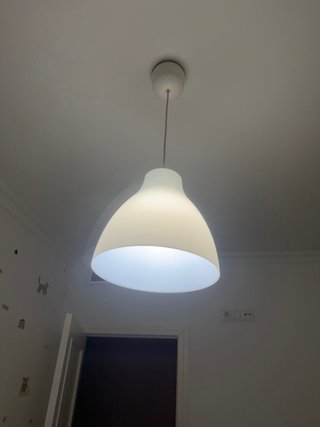 Lámpara de techo colgante blanca