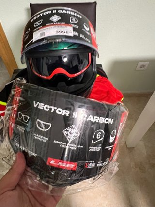 Casco LS2 Vector 2 Carbon Savage 05 Talla S