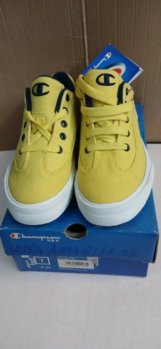 Zapatillas Champion Lona Amarillas Talla 40.5