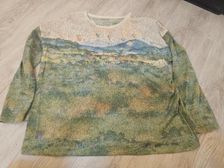 Camiseta manga larga paisaje verde