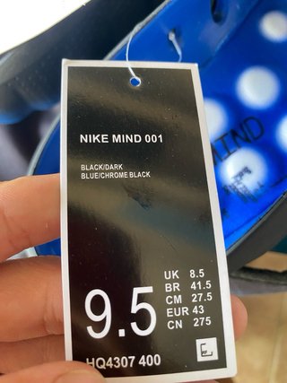 Zapatillas Nike Mind 001 Negro/Azul