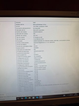 Ordenador Torre MSI y pantalla Svmsung