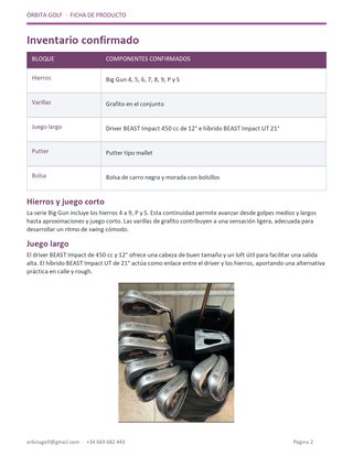 Set de Palos de Golf MASTER BEAST para Mujer