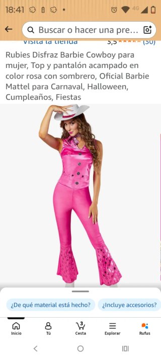 Costume da Barbie Cowboy per Donna