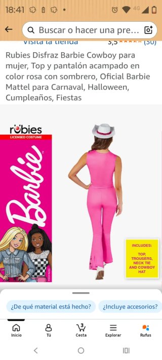 Costume da Barbie Cowboy per Donna