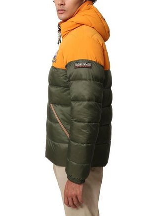 Chaqueta Napapijri verde y naranja