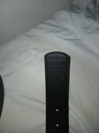 Cintura Louis Vuitton Monogram Grigio Nero