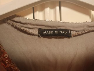 Blusa mujer lentejuelas doradas y grises