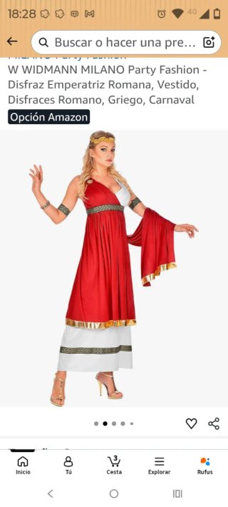 Disfraz Emperatriz Romana WIDMANN MILANO