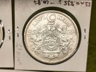 Monedas Plata Letonia 1931 de 5 y 2 Lati EBC