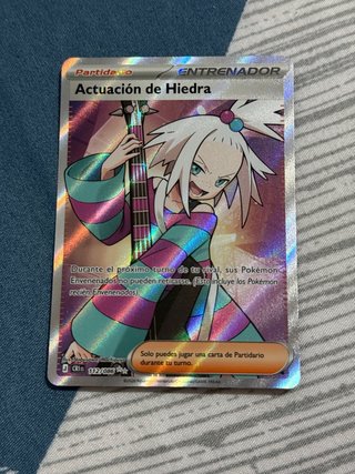 Carta Pokémon Entrenador Actuación de Hiedra