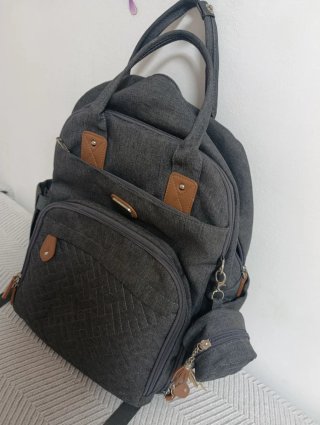 Mochila pañalera con cambiador