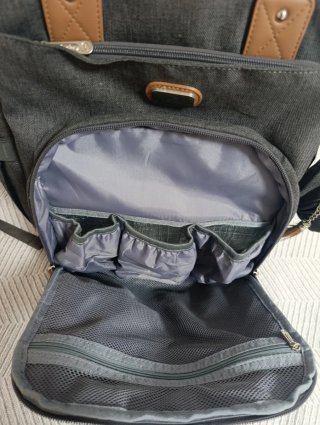 Mochila pañalera con cambiador