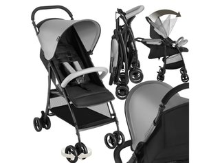 Silla de paseo plegable gris