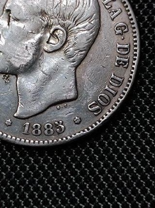 5 Pesetas Plata 1885 Alfonso XII *18 *87