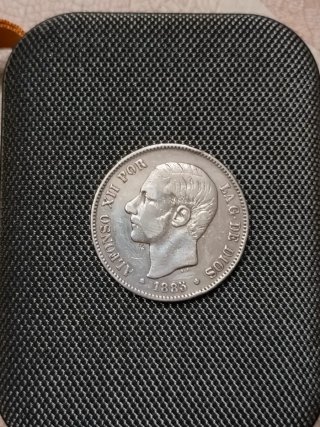 5 Pesetas Plata 1885 Alfonso XII *18 *87