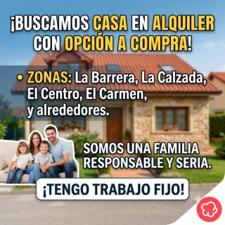 Casa en alquiler con opción compra