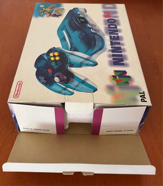 Nintendo 64 Blu Trasparente + Super Mario 64
